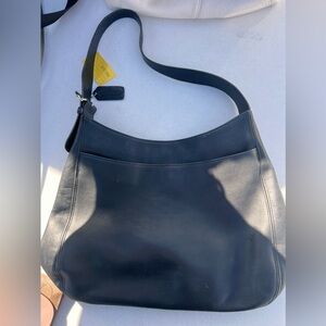 Coach Black Leather Shoulder Bag